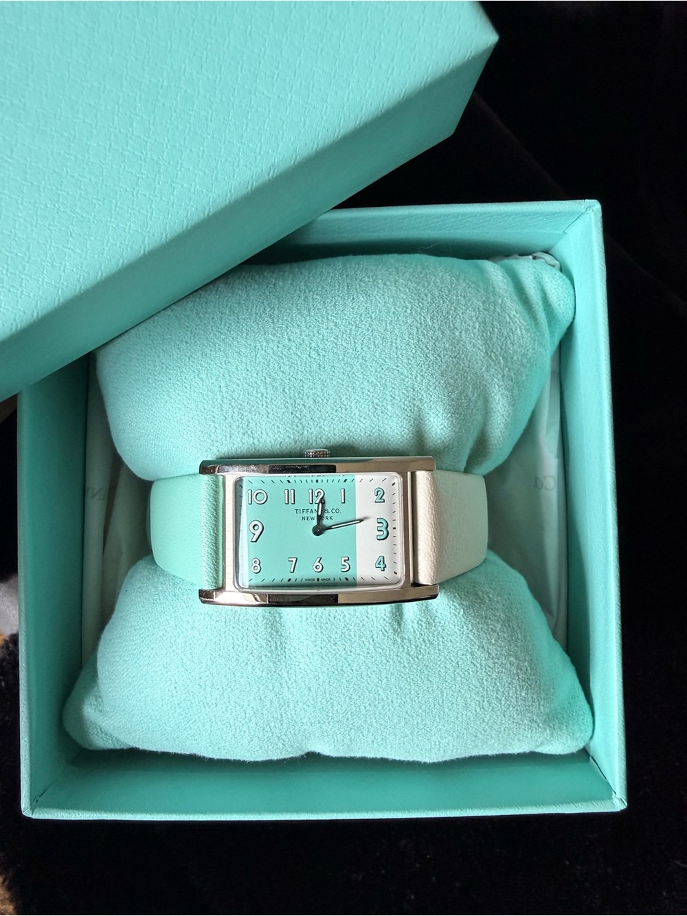 Tiffany & Co. East West Watch Tiffany Blue & White Dial – NEW w/ Box